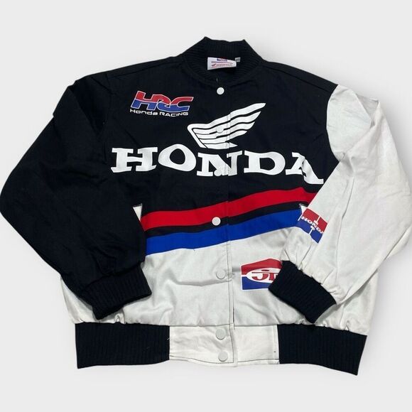 JT Racing x Honda Speed Black Racing Womens Jacket size Small New with Tags - Picture 1 of 11